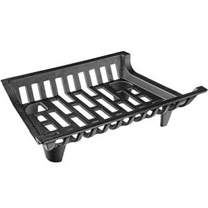 Amagabeli Grille de cheminée Bois de chauffage bûche de bois Porte-bûches À toute épreuve Fonte de fer Intérieur Grille de feu De pl