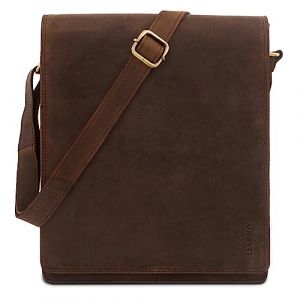 Image de LEABAGS London Sac bandoulière rétro-Vintage en véritable Cuir de Buffle - Muskat