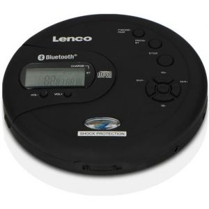 Lenco Lecteur CD/MP3 Bluetooth portable CD-300 BK avec protection antichoc - Noir