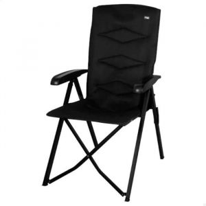 Chaise Pliante - Aktive - 63058 - Polyester Et Aluminium - Noir - 1 Place - 110 Kg
