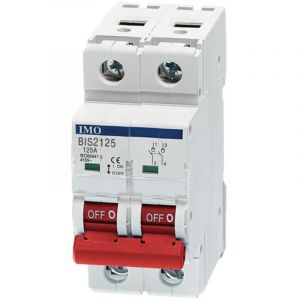 IMO - Bis2063a Interrupteur Sectionneur 63a Bipolaire 2 Pôles - 2 Modules