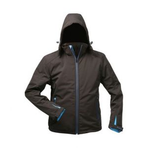 Elysee Veste Softshell avec capuche Taille 2XL, noir