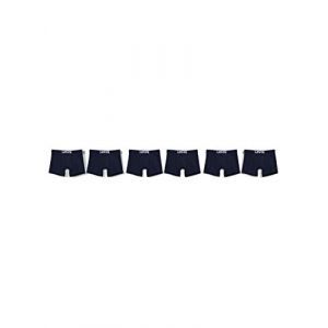 Levi's Men's Solid Basic Boxers (6 Pack) Caleçon, Bleu, M Homme