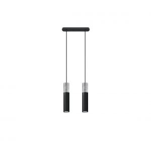 Suspension noire Borgio 2 Sollux