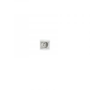 Kanlux Prise avec Clapet Étanche IP44 Encastrable logi Argent