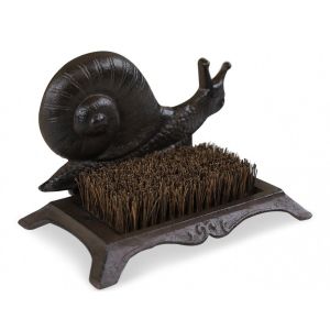Décoration d'Autrefois Gratte-Pied Fonte Marron 25.5x16x17cm