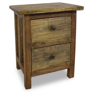 VidaXL Table de chevet Bois de récupération massif 40 x 30 x 51 cm