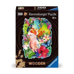 Ravensburger Puzzle forme 300 pièces en bois : Jolis oiseaux