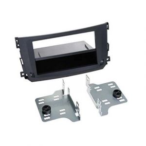 Acv Electronic Façade D'autoradio 2-din Avec Casier De Rangement Pour Smart Fortwo Facelift À Partir De Septembre 2010