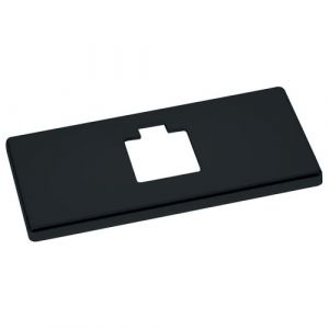 Platine de finition Clarence - pour fixation murale - finition noir BOHNACKER