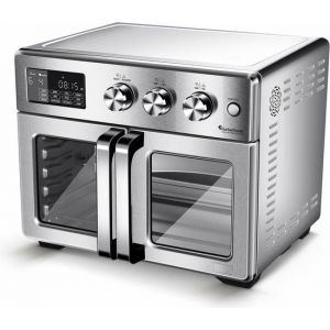 Turbotronic afd32 airfryer xxl et four - double porte - 32 litres - argent