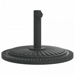 VidaXL Base de parasol pour mâts Ø38 / 48 mm 12 kg rond