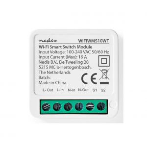 Image de Nedis Smartlife wifi 3680w 16a interrupteur d'allumage - wifiwms10wt