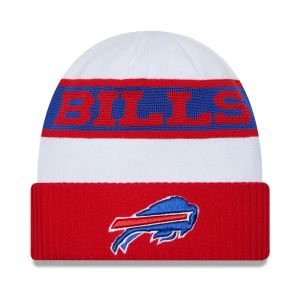 New era Buffalo Bills NFL 2023 Sideline Tech Knit OTC White Beanie - One-Size