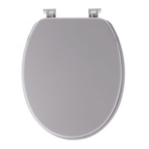 Tendance Abattant WC en Bois Gris clair avec kit de fixation