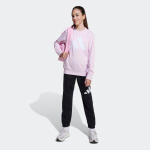 Adidas Ensemble de survêtement enfant en coton, noir et rose