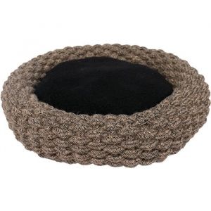 Europet Bernina BERNINA Panier Espresso ronde corde coton Duvo+ - Noir - Pour chien