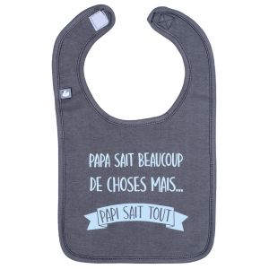BB & Co Bavoir en coton Papi sait tout