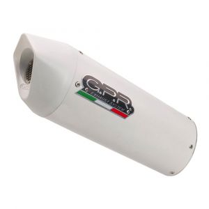 Gpr Exclusive Silencieux Albus Evo4 Slip On Homologué V-strom 1050 Xt 20-21 Euro 5 One Size Glossy White / Glossy White