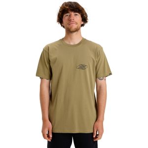 Quiksilver Ev Ripple Font - T-shirt manches courtes sérigraphié pour Femme Beige - Taille S