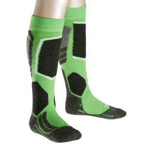 Image de Falke SK2 - Chaussettes Enfant - vert/noir EU 27-30 Chaussettes sports d'hiver