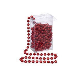 Guirlande de No&euml;l Perle Rouge 10 mm x 5 m