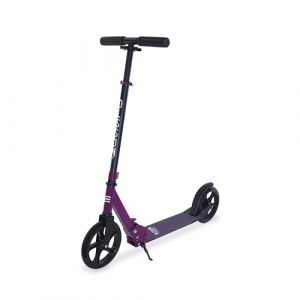 OLSSON Trottinette Enfant HOPP Violet - Guidon Rotatif à 360° Hauteur réglable 77-98cm - Châssis 50% Aluminium/Acier - Pliable - Roues 200MM PU - Roulements ABEC9 - Frein arrière à Pied - Repose-Pied
