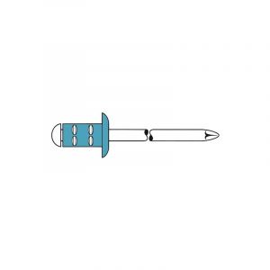 Gesipa Lot rivet pop polygrip g carton(s) de 500 pièce(s) rivet pop polygrip tige de rivet d. x l 4 x 13 mm - g