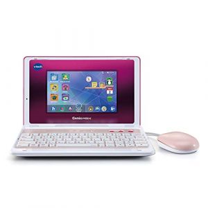 Image de Vtech Genio Max, Mon Premier Vrai Ordi Rose M&eacute;tal, Ordinateur Enfant avec &Eacute;cran Couleur 7 Pouces, Souris, 60 Activit&eacute;s et Jeux &Eacute;ducatifs, Cadeau Enfant de 5 Ans &agrave; 12 Ans - Contenu en Fran&ccedil;ais