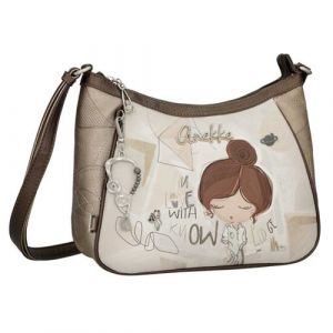 Anekke - Sac bandouli&egrave;re "Sophia" - 30 x 23 x 11 cm - Marron