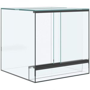 VidaXL Terrarium avec stockage Transparent 30 x 30 x 30 cm Verre
