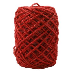 Chanvre naturel Ep 1 2 mm 150 m Rouge