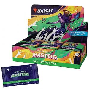 Magic the Gathering Magic: The Gathering Commander Masters Set Booster Box, 24 Packs