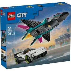 Lego Le jet contre la voiture