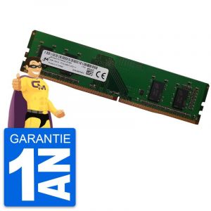 Micron 4Go RAM MTA4ATF51264AZ-2G3B1 DDR4 DIMM PC4-19200U 2400MHz 1Rx8 1.2v CL17