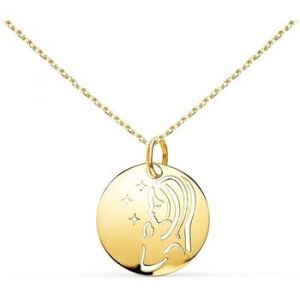 Collier - Médaille Vierge Or Jaune - Chaîne Dorée
