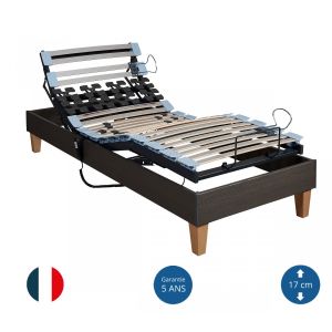 Someo Sommier électrique TPR 50 décor chêne foncé 70x190