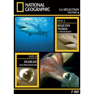 Coffret National Geographic : Les diables des profondeurs + requins tigres : la peur bleue