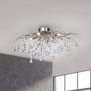 Paul neuhaus Icicle Plafonnier 42 prismes en verre, 8090-55,