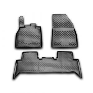 Omac Tapis de Sol pour Renault Scenic 3 2010-2016 Caoutchouc TPE Noir
