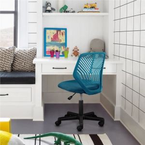 Chaise de Bureau Chaise d'Ordinateur avec Roues Pivotantes pour Chambre Studio Yaheetech