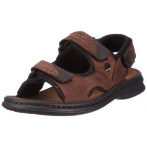Josef Seibel Franklyn, Sandales Bride arri&egrave;re Homme, Marron (341 Brasil/schwarz), 42 EU
