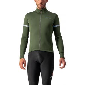 Castelli Fondo 2 Jersey FZ Men, olive/argent L Maillots route