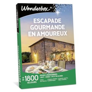 Wonderbox Coffret cadeau Escapade gourmande en amoureux Edition 2025