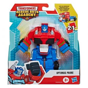 Transformers Playskool Rescue Bots Academy Robot Secouriste Optimus Prime de 11 cm Jouet Transformable 2 en 1