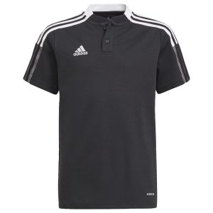 Adidas Polo à Manches Courtes Tiro 21 164 cm Black