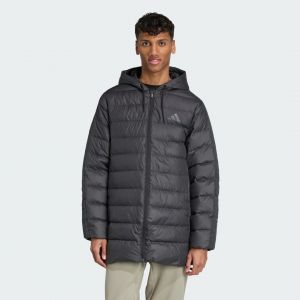 Adidas Veste à capuche Essentials CLIMAWARM 3-Stripes Light Down noir pur blanc - XXL