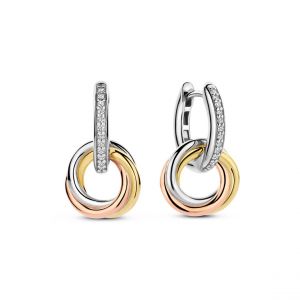 Ti sento Boucles d'oreilles - 7857ZT Argent 925/1000 Dor&eacute;
