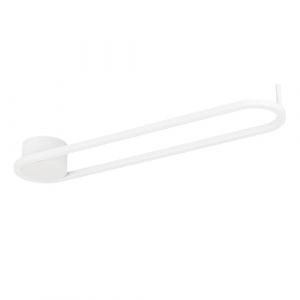 Eglo LED Plafonnier ovale Collecorvino, lampe de plafond pour salon, m&eacute;tal blanc, lumi&egrave;re salon blanc chaud-froid, 50 cm