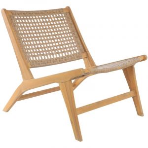 Nordlys - Fauteuil Interieur Exterieur en Acacia Massif et Corde